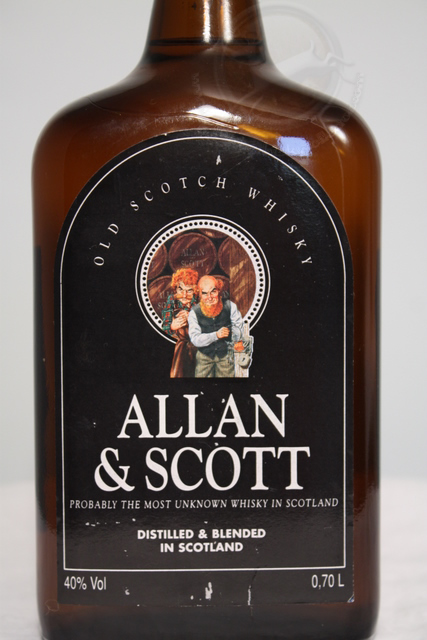 Allan and Scott front detailed image of bottle
