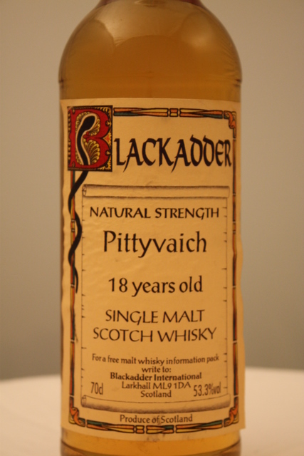 Pittyvaich 18 front detailed image of bottle