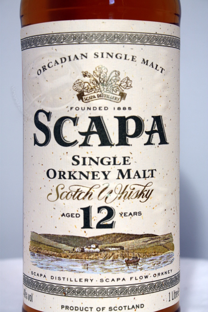 Scapa front detailed image of bottle