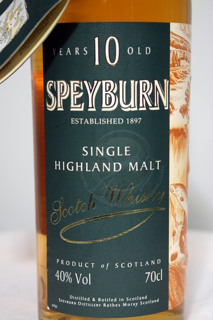 Speyburn front detailed image of bottle
