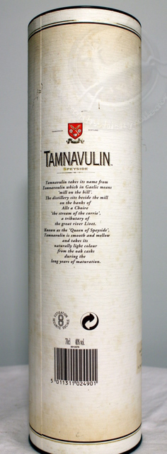 Tamnavulin box rear image