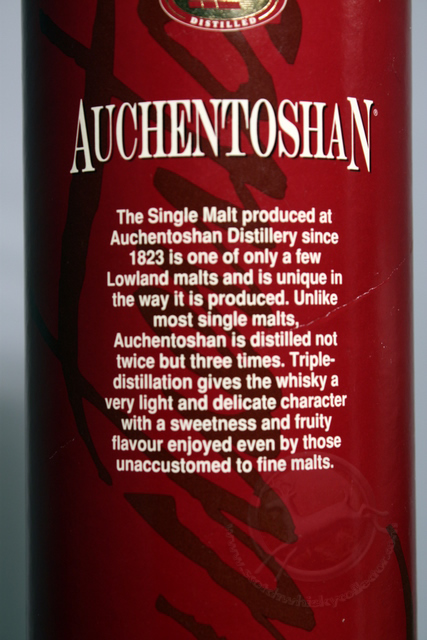 Auchentoshan box rear detailed image