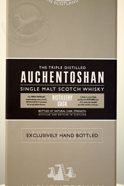 Auchentoshan 2010 hand bottled box front detailed image