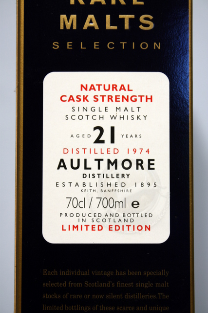 Aultmore box front detailed image