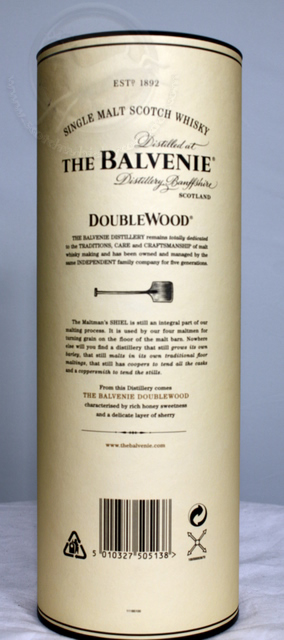 Balvenie Double Wood box rear image