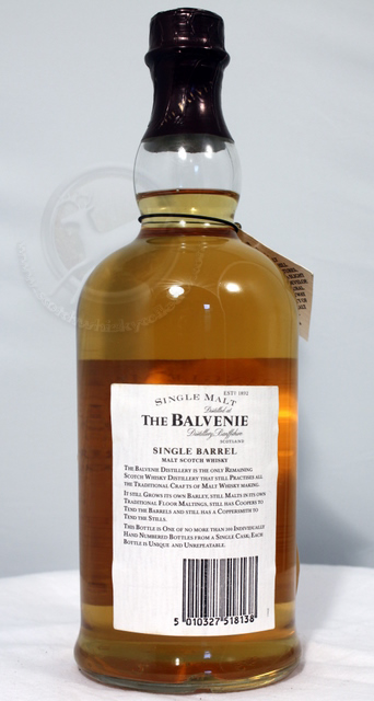 Balvenie Single Barrel image of bottle