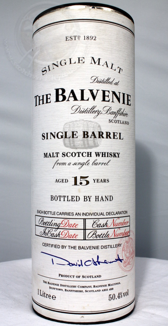 Balvenie Single Barrel box front image