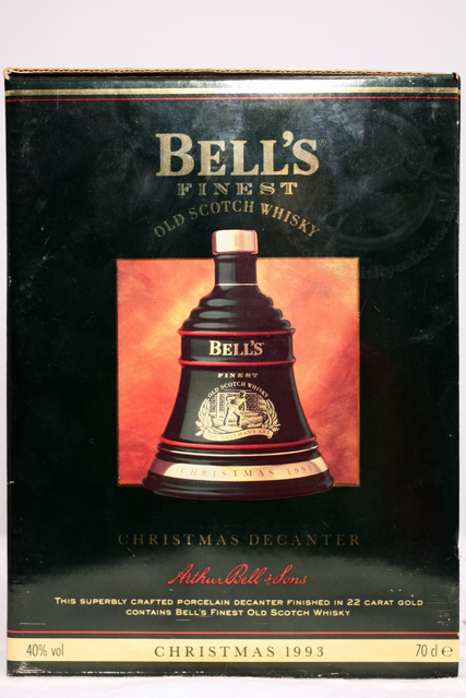 Bells Decanter : Christmas 1993 box front image