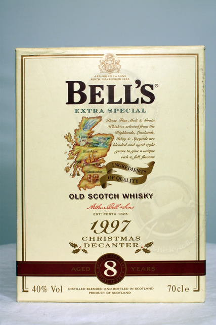 Bells Decanter : Christmas 1997 box front image