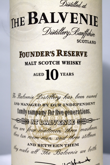 Balvenie Founders Reserve box front detailed image