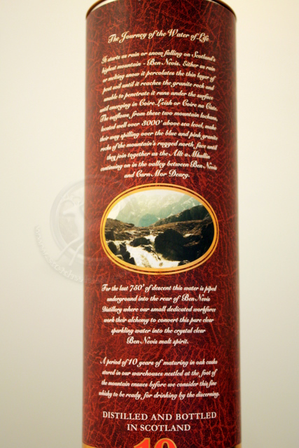 Ben Nevis 10yr box rear detailed image