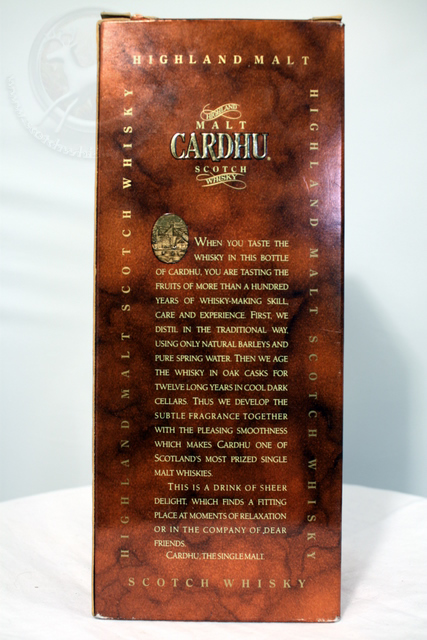 Cardhu box rear image