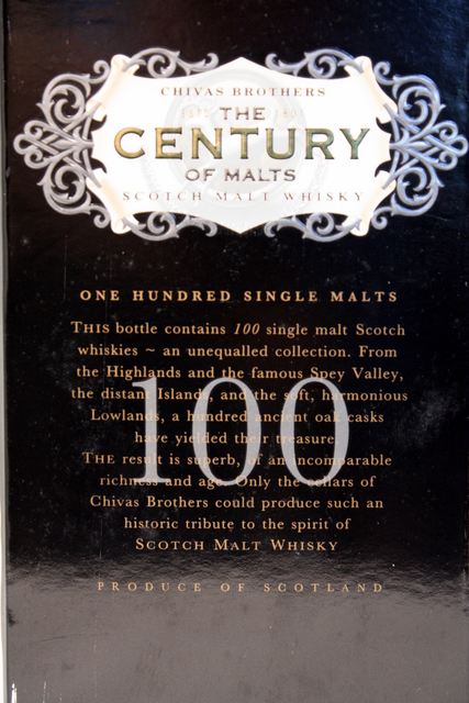 Century of Malts  box front detailed image