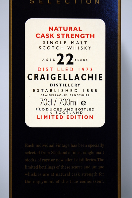 Craigellachie 1973 box front detailed image
