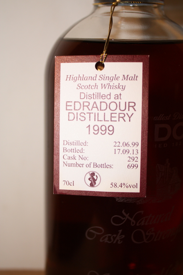 Edradour front detailed image of bottle