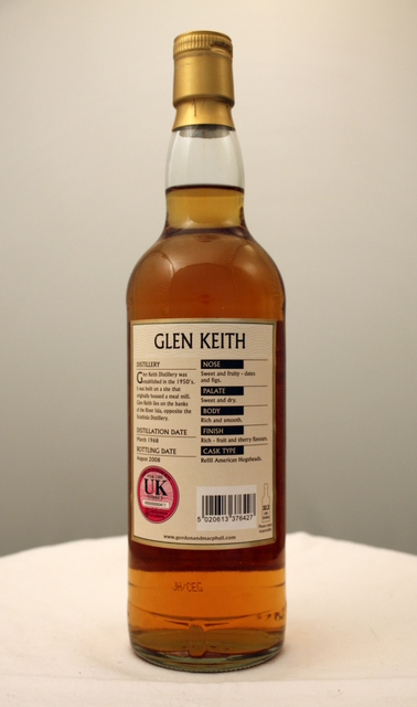 Glen Keith 1968 image of bottle