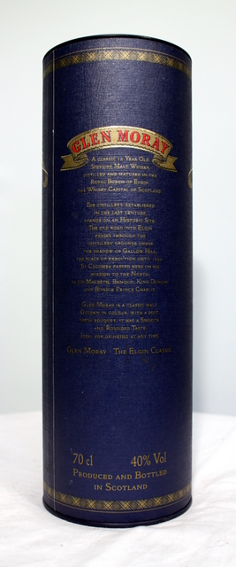 Glen Moray box rear image