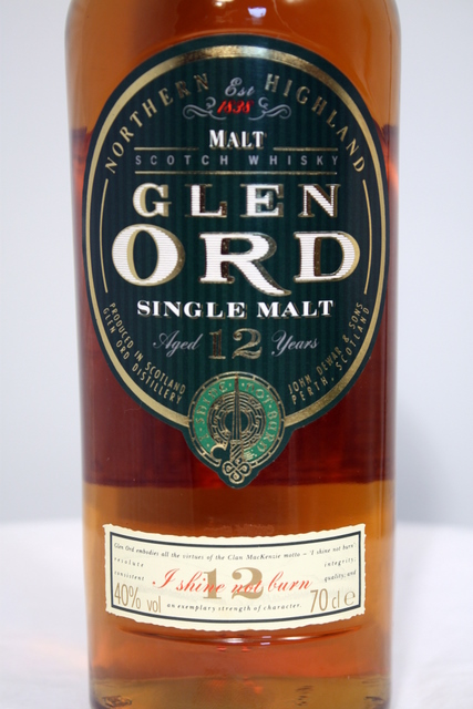 Glen Ord front detailed image of bottle