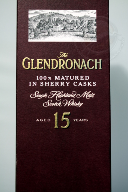 Glendronach box front detailed image