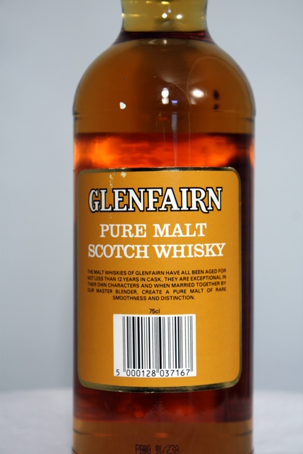 Glenfairn rear detailed image of bottle