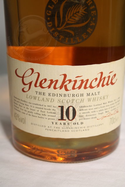 Glenkinchie front detailed image of bottle