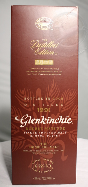 Glenkinchie 1991 box front image