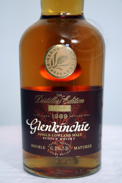 Glenkinchie 1989 front detailed image of bottle