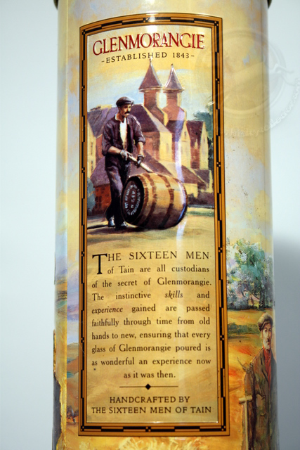 Glenmorangie box rear detailed image