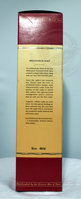 Glenmorangie Millennium box rear image