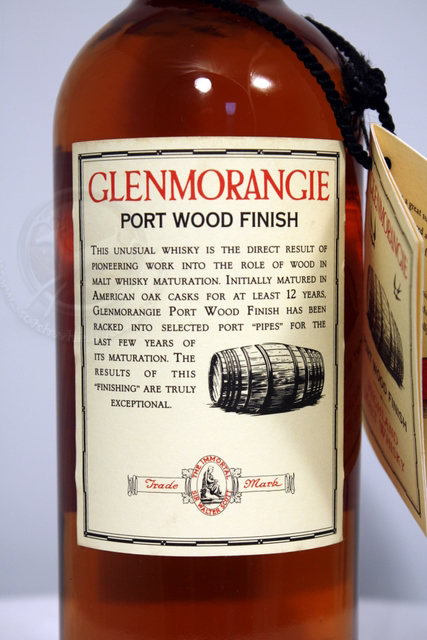 Glenmorangie Port wood rear detailed image of bottle