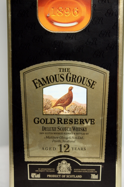 The Famous Grouse Gold Reserve box front detailed image