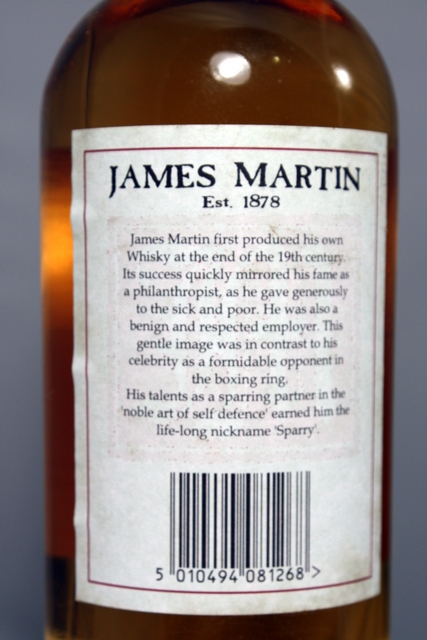 James Martin rear detailed image of bottle