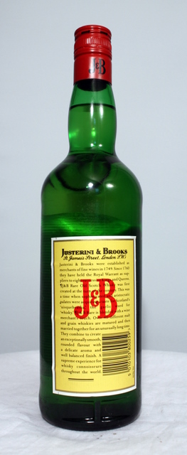 J and B Rare image of bottle
