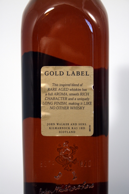 Gold Label rear detailed image of bottle