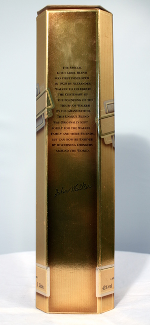 Gold Label box side image