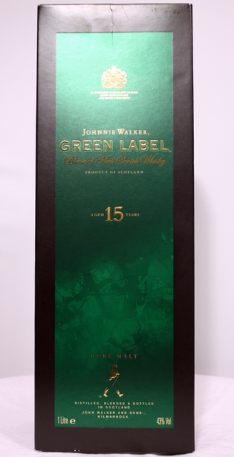 Johnnie Walker Green Label box front image