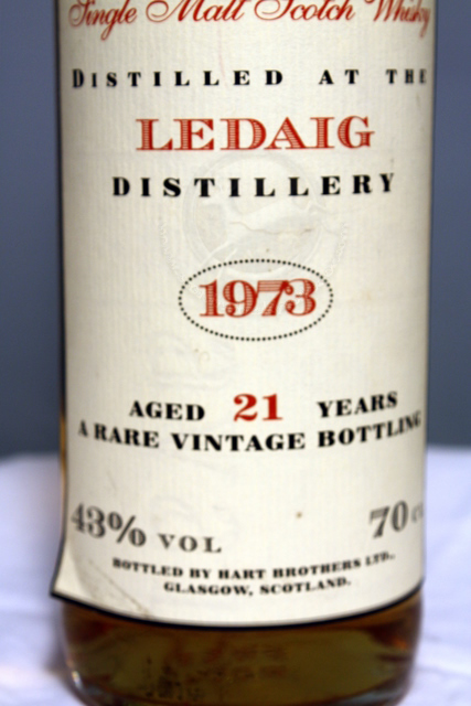 Ledaig 1973 front detailed image of bottle
