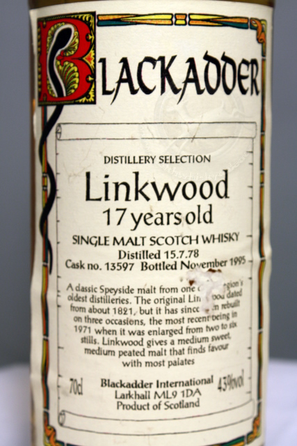 Linkwood 1978 front detailed image of bottle