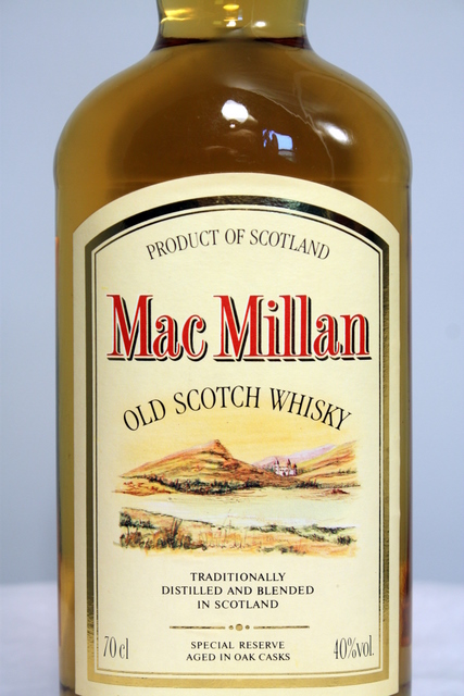 Mac Millan front detailed image of bottle