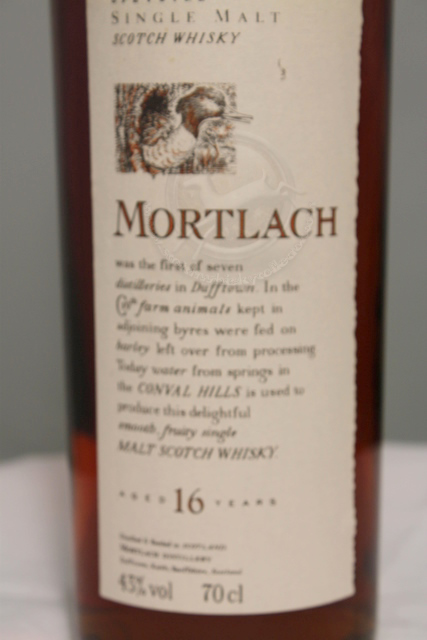 Mortlach box front detailed image