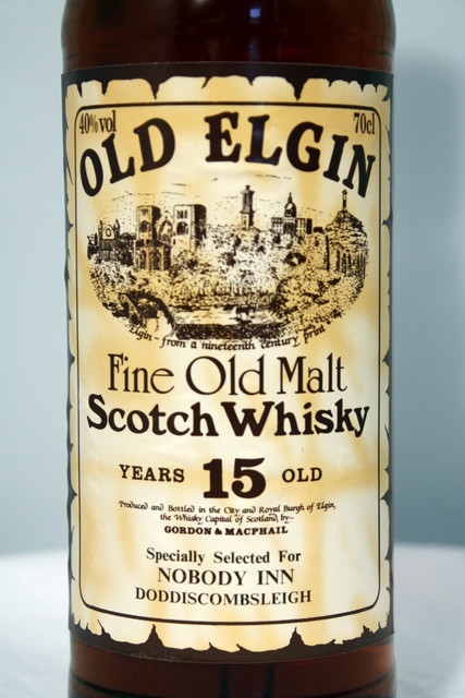 Old Elgin front detailed image of bottle