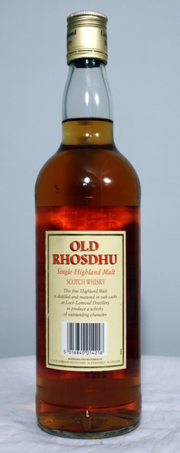 Old Rhosdhu image of bottle
