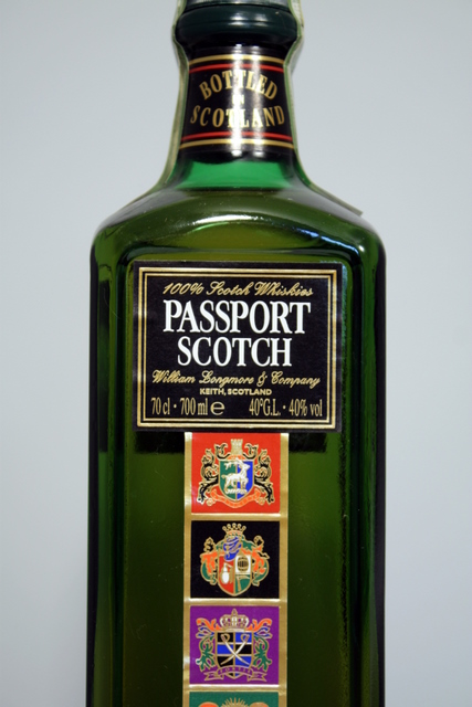 Passport front detailed image of bottle