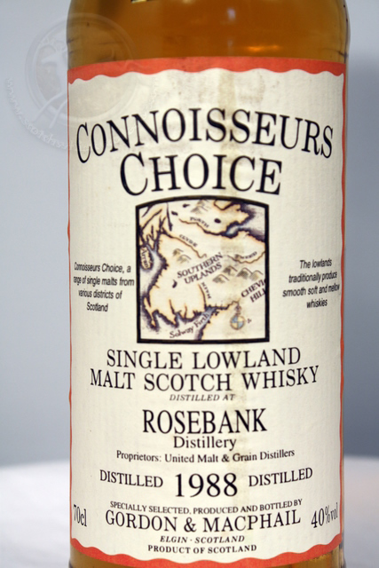 Rosebank 1988 front detailed image of bottle