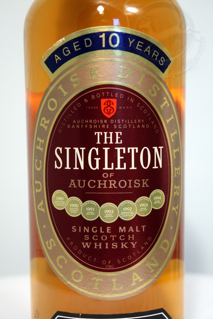 The Singleton of Auchroisk front detailed image of bottle