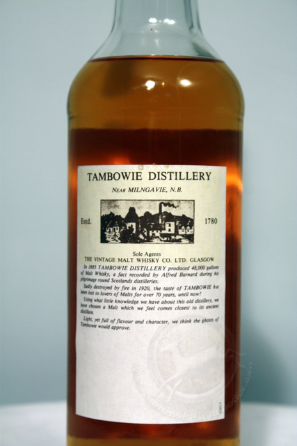 Tambowie rear detailed image of bottle