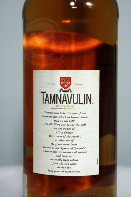 Tamnavulin rear detailed image of bottle
