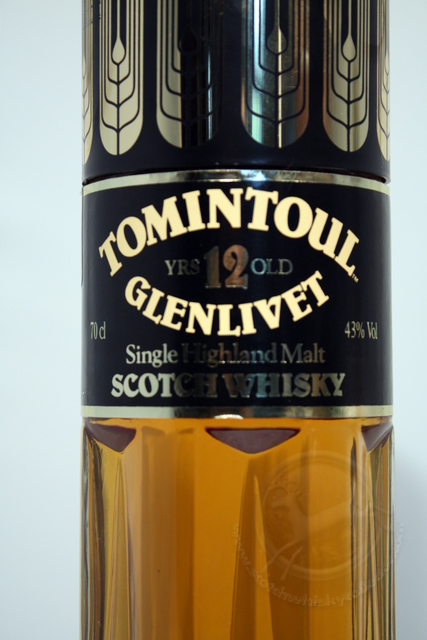 Tomintoul front detailed image of bottle